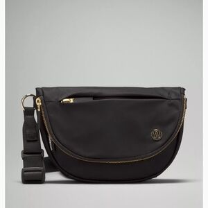 NWT lululemon athletica All Night Festival Black Crossbody Bag In Micro